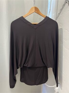 Palmer//harding brown bat sleeve blouse